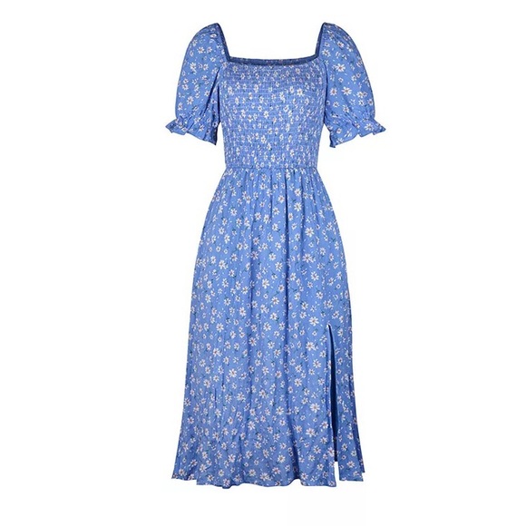 Off-Shoulder Floral Midi Dress - Picture 10 of 15